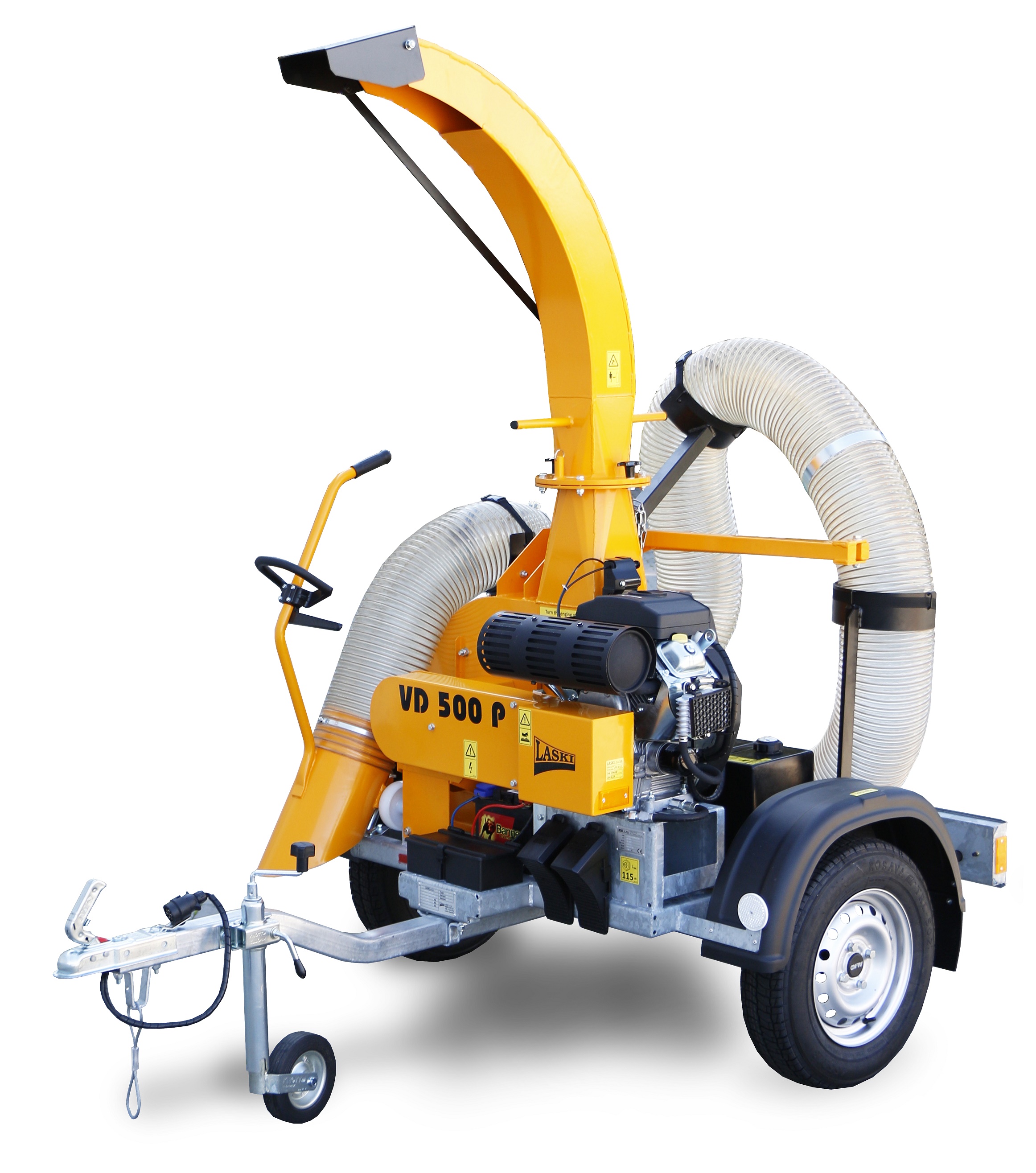 V-251 001 - V-251 001<br>Laubladegebläse LASKI VD-500 P /RATO<br>Antriebsmotor RATO 740<br>Abgabeleistung 18,6 kW (25 PS) bei 3600 U/min.<br> V-251 001